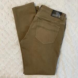 Bulletprufe Denim Jeans Mens Size 34x34 Khaki Stretch Slim Fit